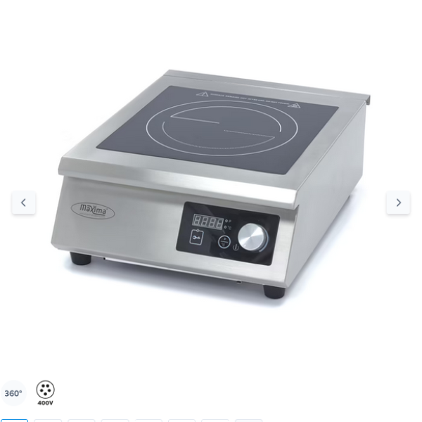  Επαγωγική εστία 32cm - 5000W - 400V